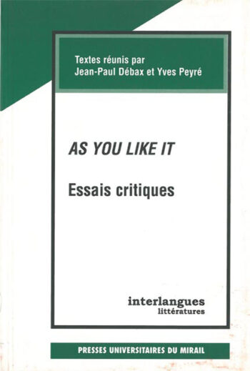 As you like it (Essais critiques)